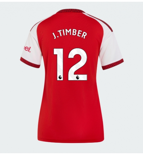 Arsenal Jurrien Timber #12 Heimtrikot Frauen 2026-27 Kurzarm Arsenal Jurrien Timber #12 Heimtrikot Frauen 2026-27 Kurzarm