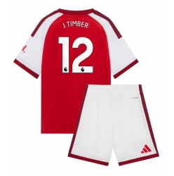 Arsenal Jurrien Timber #12 Heimtrikot Kinder 2026-27 Kurzarm (+ kurze hosen)