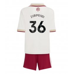 Arsenal Martin Zubimendi #36 3rd trikot Kinder 2025-26 Kurzarm (+ kurze hosen)
