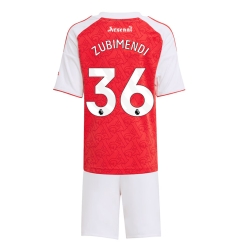 Arsenal Martin Zubimendi #36 Heimtrikot Kinder 2025-26 Kurzarm (+ kurze hosen)