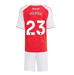Arsenal Mikel Merino #23 Heimtrikot Kinder 2025-26 Kurzarm (+ kurze hosen)