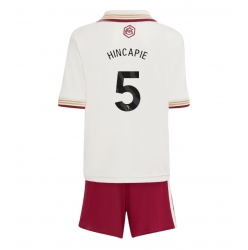 Arsenal Piero Hincapie #5 3rd trikot Kinder 2025-26 Kurzarm (+ kurze hosen)