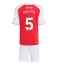 Arsenal Piero Hincapie #5 Heimtrikot Kinder 2025-26 Kurzarm (+ kurze hosen)