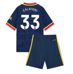 Arsenal Riccardo Calafiori #33 Auswärtstrikot Kinder 2026-27 Kurzarm (+ kurze hosen)