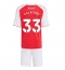 Arsenal Riccardo Calafiori #33 Heimtrikot Kinder 2025-26 Kurzarm (+ kurze hosen)