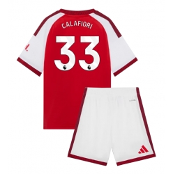 Arsenal Riccardo Calafiori #33 Heimtrikot Kinder 2026-27 Kurzarm (+ kurze hosen)