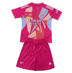 Arsenal Torwart Auswärtstrikot Kinder 2024-25 Kurzarm (+ kurze hosen)