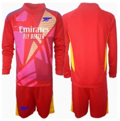 Arsenal Torwart Auswärtstrikot Kinder 2024-25 Langarm (+ kurze hosen)