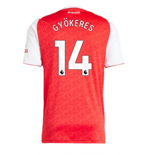 Arsenal Viktor Gyokeres #14 Heimtrikot 2025-26 Kurzarm Arsenal Viktor Gyokeres #14 Heimtrikot 2025-26 Kurzarm
