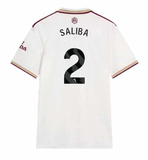 Arsenal William Saliba #2 3rd trikot 2025-26 Kurzarm Arsenal William Saliba #2 3rd trikot 2025-26 Kurzarm