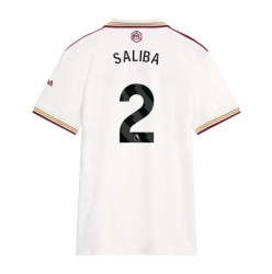 Arsenal William Saliba #2 3rd trikot Frauen 2025-26 Kurzarm