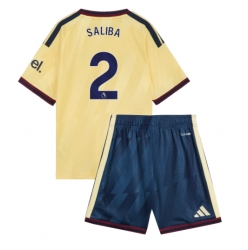 Arsenal William Saliba #2 3rd trikot Kinder 2026-27 Kurzarm (+ kurze hosen)