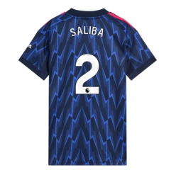 Arsenal William Saliba #2 Auswärtstrikot Frauen 2025-26 Kurzarm