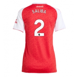 Arsenal William Saliba #2 Heimtrikot Frauen 2025-26 Kurzarm