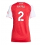 Arsenal William Saliba #2 Heimtrikot Frauen 2025-26 Kurzarm Arsenal William Saliba #2 Heimtrikot Frauen 2025-26 Kurzarm