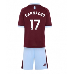 Aston Villa Alejandro Garnacho #17 Heimtrikot Kinder 2026-27 Kurzarm (+ kurze hosen)