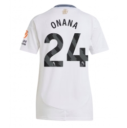 Aston Villa Amadou Onana #24 Auswärtstrikot Frauen 2024-25 Kurzarm