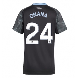 Aston Villa Amadou Onana #24 Auswärtstrikot Frauen 2025-26 Kurzarm