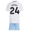 Aston Villa Amadou Onana #24 Auswärtstrikot Kinder 2024-25 Kurzarm (+ kurze hosen)