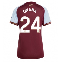 Aston Villa Amadou Onana #24 Heimtrikot Frauen 2025-26 Kurzarm