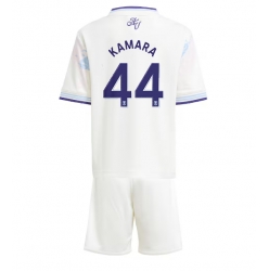 Aston Villa Boubacar Kamara #44 3rd trikot Kinder 2025-26 Kurzarm (+ kurze hosen)