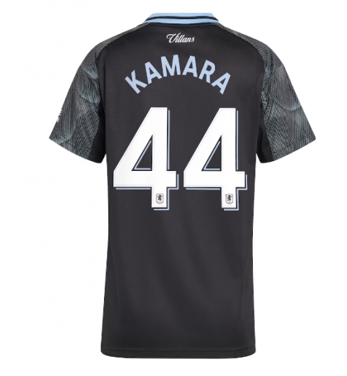 Aston Villa Boubacar Kamara #44 Auswärtstrikot Frauen 2025-26 Kurzarm Aston Villa Boubacar Kamara #44 Auswärtstrikot Frauen 2025-26 Kurzarm