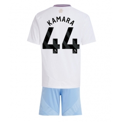 Aston Villa Boubacar Kamara #44 Auswärtstrikot Kinder 2024-25 Kurzarm (+ kurze hosen)