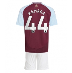Aston Villa Boubacar Kamara #44 Heimtrikot Kinder 2024-25 Kurzarm (+ kurze hosen)