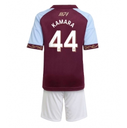Aston Villa Boubacar Kamara #44 Heimtrikot Kinder 2025-26 Kurzarm (+ kurze hosen)