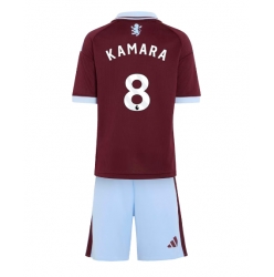 Aston Villa Boubacar Kamara #8 Heimtrikot Kinder 2026-27 Kurzarm (+ kurze hosen)