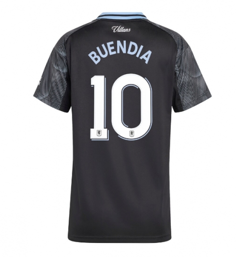 Aston Villa Emiliano Buendia #10 Auswärtstrikot Frauen 2025-26 Kurzarm Aston Villa Emiliano Buendia #10 Auswärtstrikot Frauen 2025-26 Kurzarm