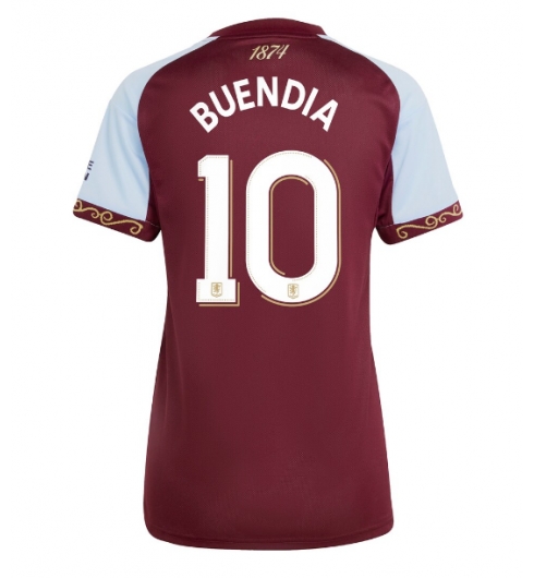 Aston Villa Emiliano Buendia #10 Heimtrikot Frauen 2025-26 Kurzarm Aston Villa Emiliano Buendia #10 Heimtrikot Frauen 2025-26 Kurzarm