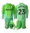 Aston Villa Emiliano Martinez #23 Torwart Auswärtstrikot Kinder 2025-26 Langarm (+ kurze hosen)