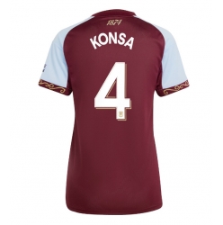 Aston Villa Ezri Konsa #4 Heimtrikot Frauen 2025-26 Kurzarm