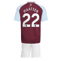 Aston Villa Ian Maatsen #22 Heimtrikot Kinder 2024-25 Kurzarm (+ kurze hosen)