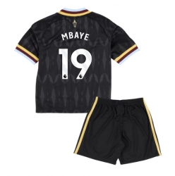 Aston Villa Ibrahim Mbaye #19 Auswärtstrikot Kinder 2026-27 Kurzarm (+ kurze hosen)