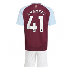 Aston Villa Jacob Ramsey #41 Heimtrikot Kinder 2024-25 Kurzarm (+ kurze hosen)