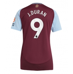 Aston Villa Jhon Duran #9 Heimtrikot Frauen 2024-25 Kurzarm