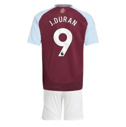 Aston Villa Jhon Duran #9 Heimtrikot Kinder 2024-25 Kurzarm (+ kurze hosen)