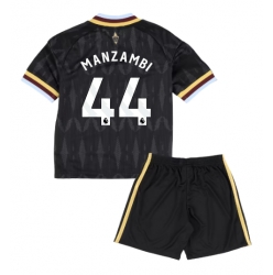 Aston Villa Johan Manzambi #44 Auswärtstrikot Kinder 2026-27 Kurzarm (+ kurze hosen)
