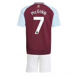 Aston Villa John McGinn #7 Heimtrikot Kinder 2024-25 Kurzarm (+ kurze hosen)