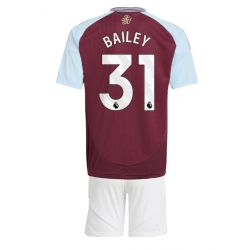 Aston Villa Leon Bailey #31 Heimtrikot Kinder 2024-25 Kurzarm (+ kurze hosen)