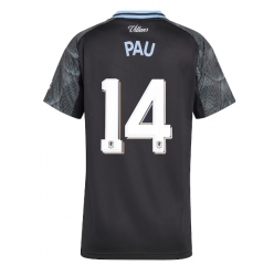 Aston Villa Pau Torres #14 Auswärtstrikot Frauen 2025-26 Kurzarm