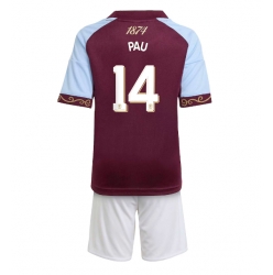 Aston Villa Pau Torres #14 Heimtrikot Kinder 2025-26 Kurzarm (+ kurze hosen)