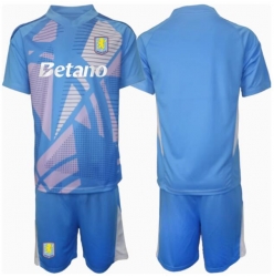 Aston Villa Torwart 3rd trikot Kinder 2024-25 Kurzarm (+ kurze hosen)
