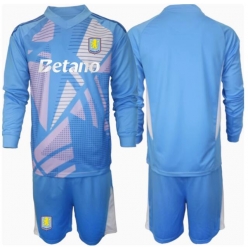 Aston Villa Torwart 3rd trikot Kinder 2024-25 Langarm (+ kurze hosen)
