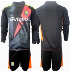 Aston Villa Torwart Auswärtstrikot Kinder 2024-25 Langarm (+ kurze hosen)