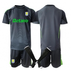 Aston Villa Torwart Heimtrikot Kinder 2025-26 Kurzarm (+ kurze hosen)