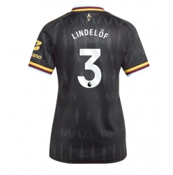 Aston Villa Victor Lindelof #3 Auswärtstrikot Frauen 2026-27 Kurzarm