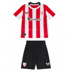 Athletic Bilbao Heimtrikot Kinder 2024-25 Kurzarm (+ kurze hosen)